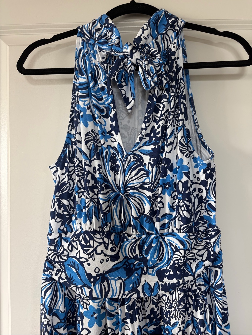 New Without Tags Lilly Pulitzer “Wyota Skirted Romper” Low Tide Navy - Large - Picture 3 of 4
